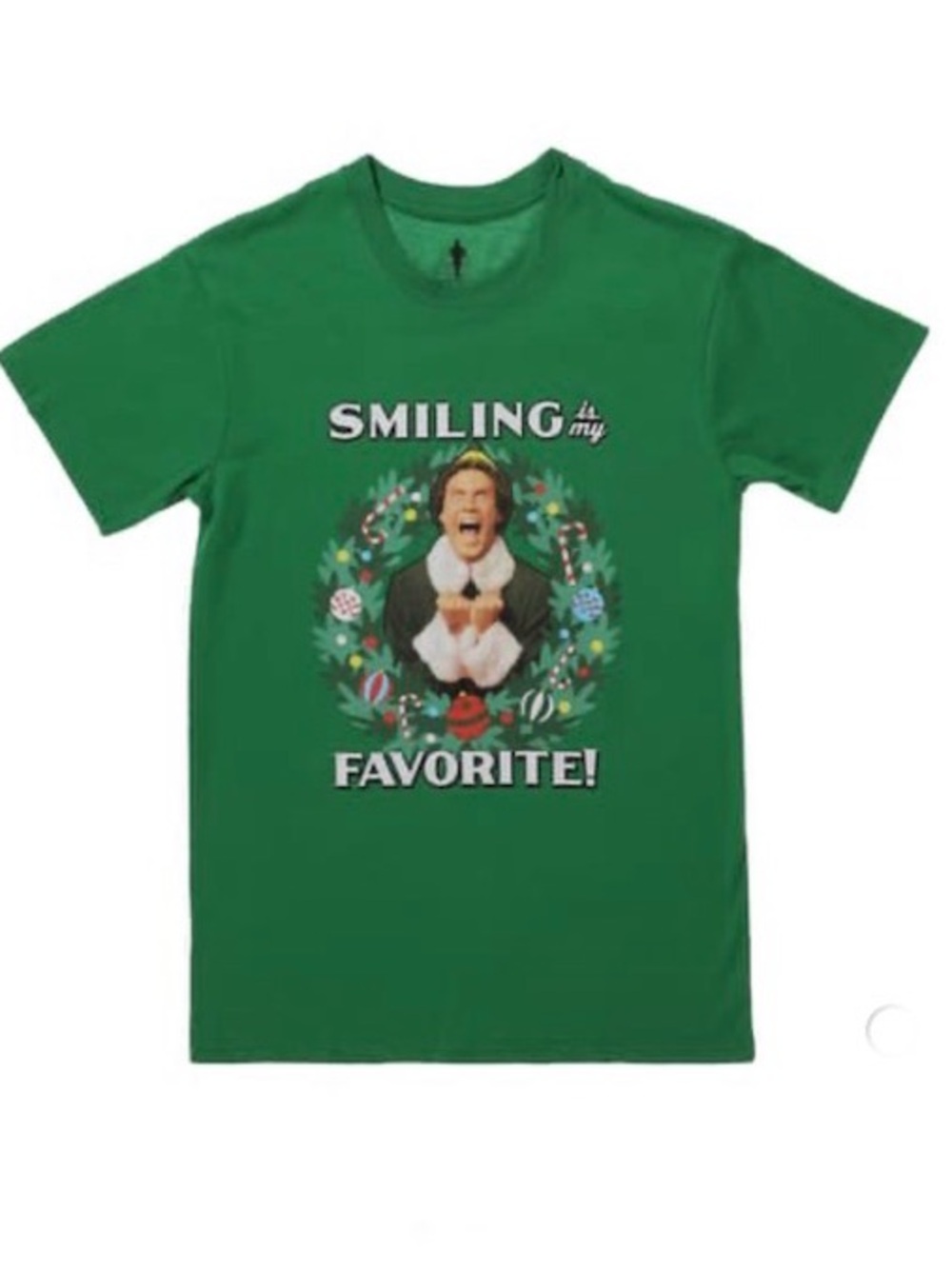 Buddy The Elf 'Smiling Is My Favorite' Graphic Tee Size Small